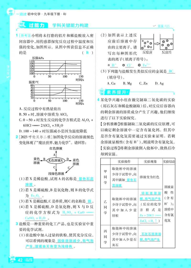2025《初中化学&bull;一遍过》9下(RJ)教用_1、初中学习资料_24秋试卷_2025春季初中《一遍过》下册_2025《初中化学&bull;一遍过》9下(RJ)_教用