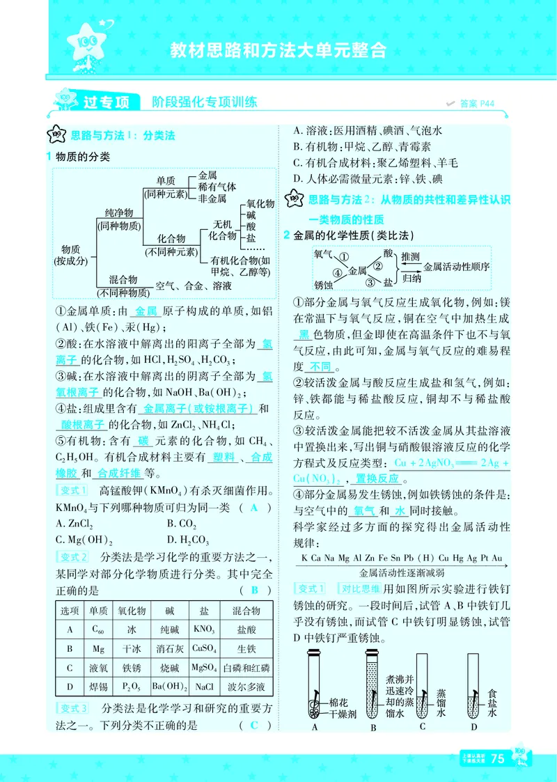 2025《初中化学&bull;一遍过》9下(RJ)教用_1、初中学习资料_24秋试卷_2025春季初中《一遍过》下册_2025《初中化学&bull;一遍过》9下(RJ)_教用