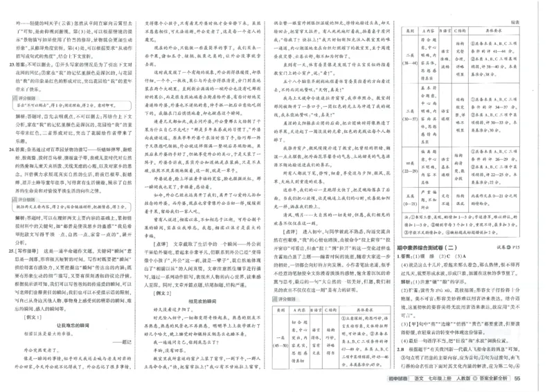 2025《53初中试卷》语文7上(人教版)_1、初中学习资料_24秋试卷_202553系列初中789年级上册《53初中试卷》大全套_2025《53初中试卷》7年级上册七科