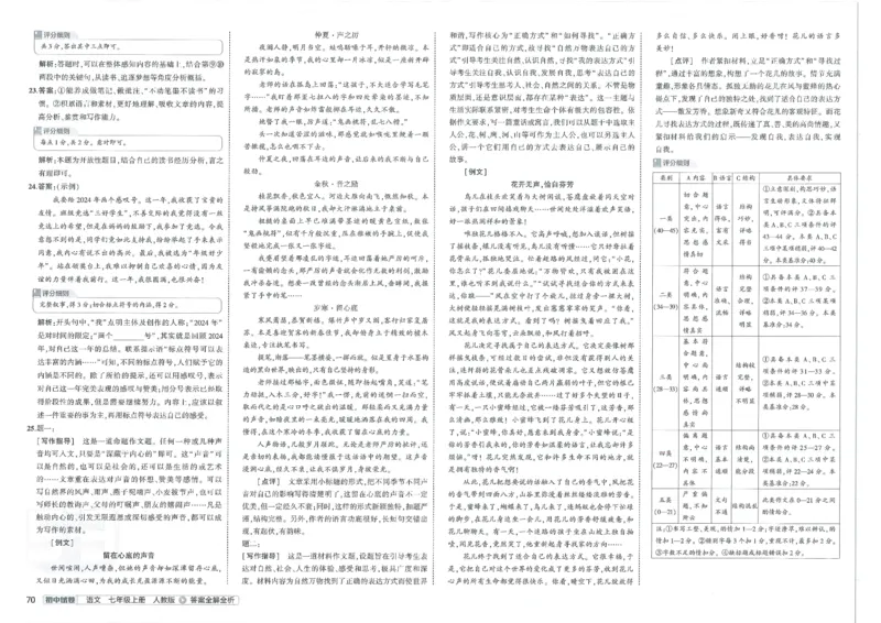 2025《53初中试卷》语文7上(人教版)_1、初中学习资料_24秋试卷_202553系列初中789年级上册《53初中试卷》大全套_2025《53初中试卷》7年级上册七科