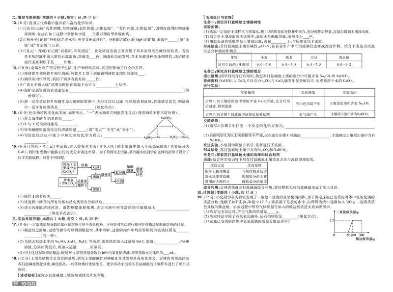 2025《初中化学&bull;一遍过-单元卷》九下(RJ)_1、初中学习资料_24秋试卷_2025春季初中《一遍过》下册_2025《初中化学&bull;一遍过》9下(RJ)