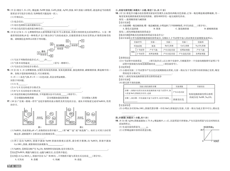 2025《初中化学&bull;一遍过-单元卷》九下(RJ)_1、初中学习资料_24秋试卷_2025春季初中《一遍过》下册_2025《初中化学&bull;一遍过》9下(RJ)