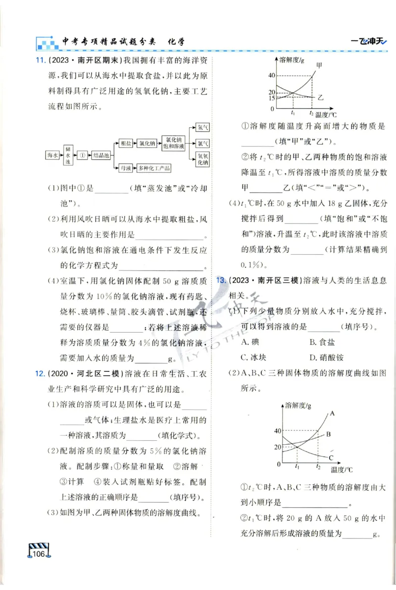 2025《一飞冲天-中考专项》化学_1、初中学习资料_24秋试卷_《一飞冲天-中考专项》_一飞冲天-中考专项（2025版）