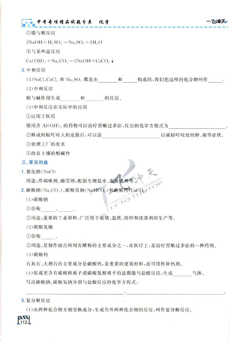 2025《一飞冲天-中考专项》化学_1、初中学习资料_24秋试卷_《一飞冲天-中考专项》_一飞冲天-中考专项（2025版）