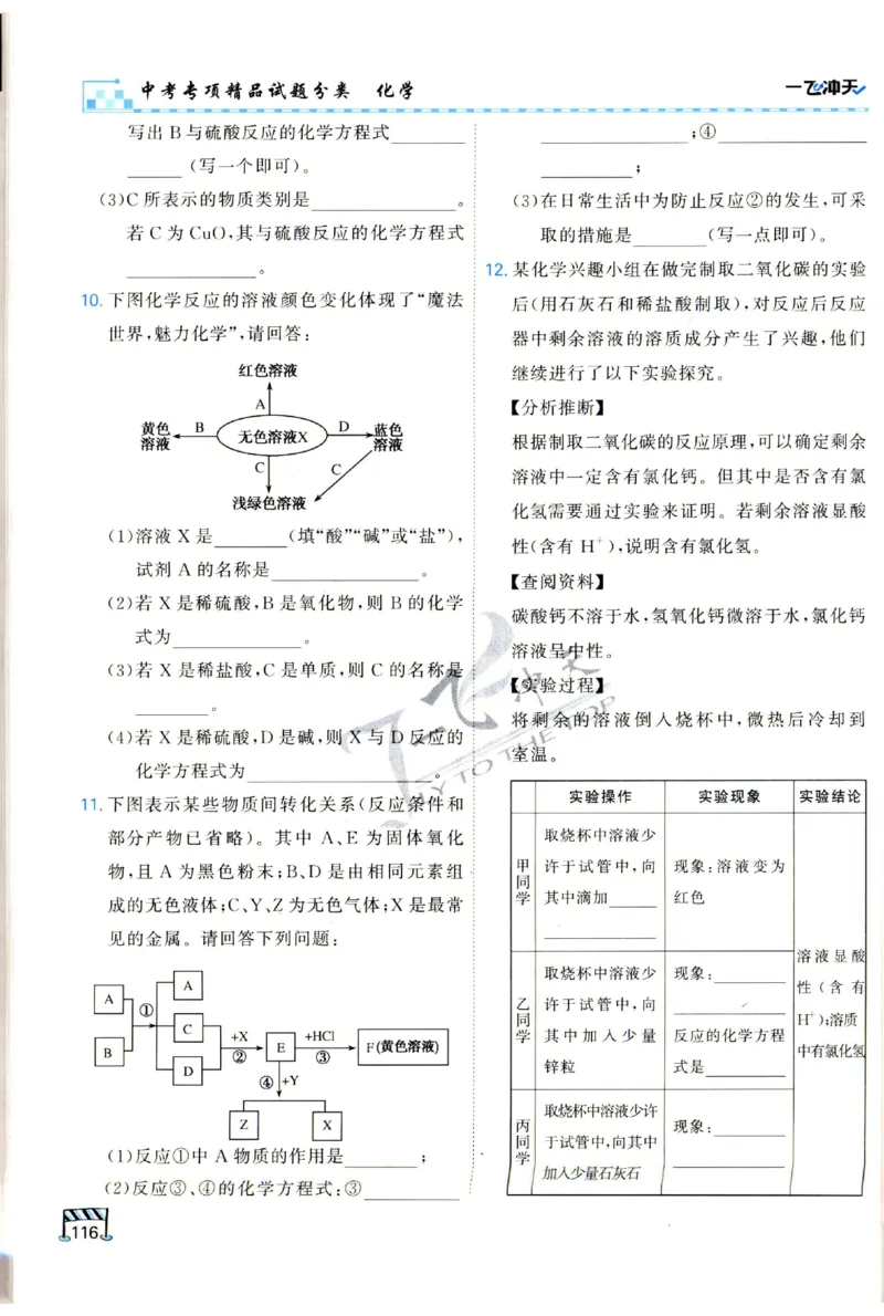2025《一飞冲天-中考专项》化学_1、初中学习资料_24秋试卷_《一飞冲天-中考专项》_一飞冲天-中考专项（2025版）