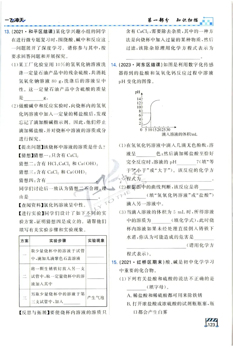 2025《一飞冲天-中考专项》化学_1、初中学习资料_24秋试卷_《一飞冲天-中考专项》_一飞冲天-中考专项（2025版）