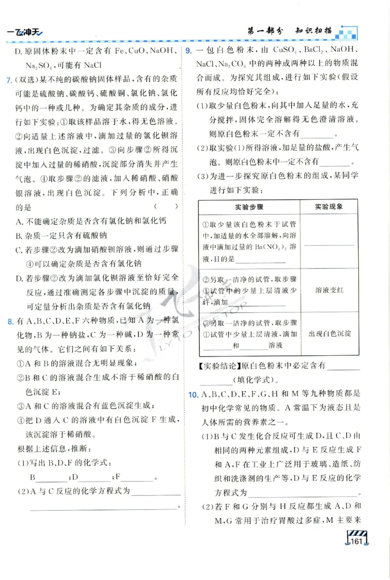 2025《一飞冲天-中考专项》化学_1、初中学习资料_24秋试卷_《一飞冲天-中考专项》_一飞冲天-中考专项（2025版）
