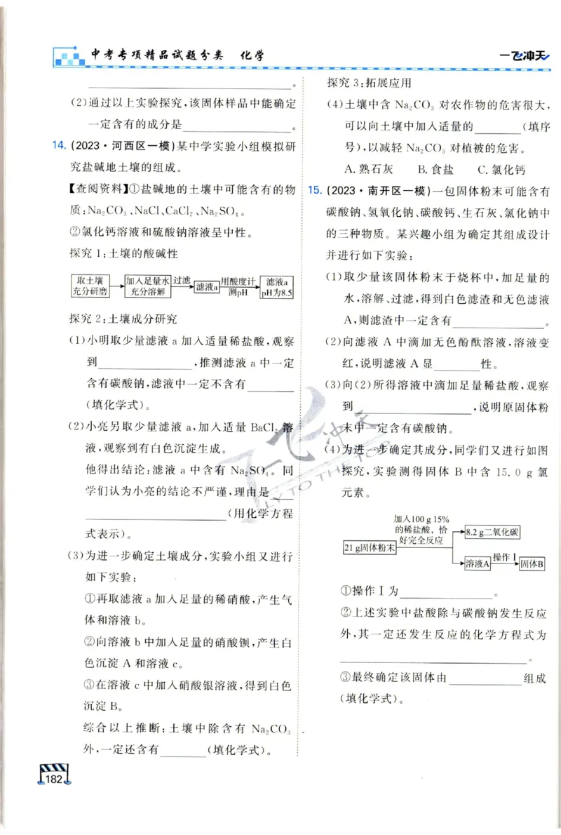 2025《一飞冲天-中考专项》化学_1、初中学习资料_24秋试卷_《一飞冲天-中考专项》_一飞冲天-中考专项（2025版）