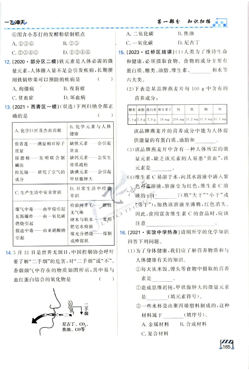 2025《一飞冲天-中考专项》化学_1、初中学习资料_24秋试卷_《一飞冲天-中考专项》_一飞冲天-中考专项（2025版）