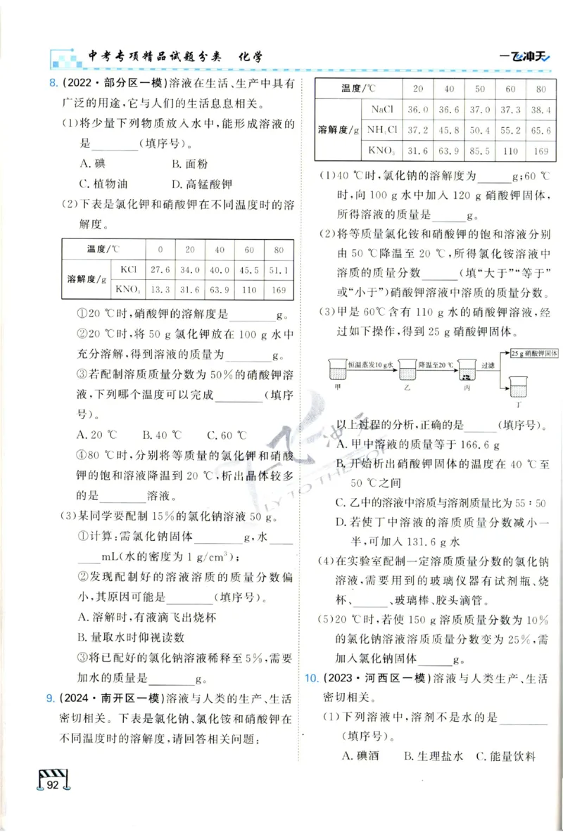 2025《一飞冲天-中考专项》化学_1、初中学习资料_24秋试卷_《一飞冲天-中考专项》_一飞冲天-中考专项（2025版）