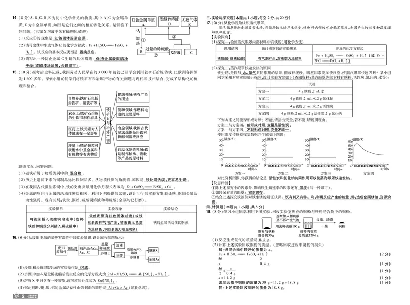 2025《初中化学&bull;一遍过-单元卷》9下(RJ)教用_1、初中学习资料_24秋试卷_2025春季初中《一遍过》下册_2025《初中化学&bull;一遍过》9下(RJ)_教用