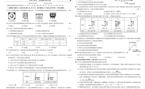 2025《初中化学&bull;一遍过-单元卷》9下(RJ)教用_1、初中学习资料_24秋试卷_2025春季初中《一遍过》下册_2025《初中化学&bull;一遍过》9下(RJ)_教用