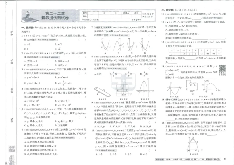 2025《53初中试卷》数学9上(人教版)_1、初中学习资料_24秋试卷_202553系列初中789年级上册《53初中试卷》大全套_2025《53初中试卷》9年级上册五科