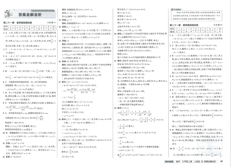 2025《53初中试卷》数学9上(人教版)_1、初中学习资料_24秋试卷_202553系列初中789年级上册《53初中试卷》大全套_2025《53初中试卷》9年级上册五科