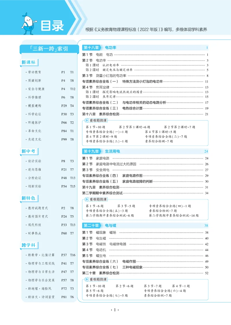 2025《5.3同步练习&bull;全练讲评教案》物理九下(人教)_1、初中学习资料_24秋试卷_2025版《53&bull;初中同步》上册全科_53初中同步下册25春_2025《5.3同步练习&bull;同步全练讲评》物理下册