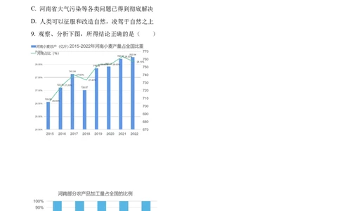 2023年河南省中考道德与法治真题（原卷版）_1、初中学习资料_2024秋改版_七上最新版道德课件_中考真题_河南