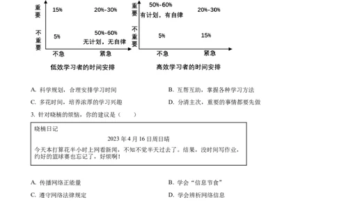 2023年江苏省连云港市中考道德与法治真题（原卷版）_1、初中学习资料_2024秋改版_七上最新版道德课件_中考真题_江苏