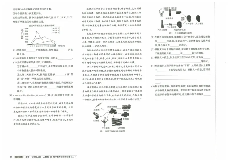 2025《53初中试卷》生物7上(人教版)_1、初中学习资料_24秋试卷_202553系列初中789年级上册《53初中试卷》大全套_2025《53初中试卷》7年级上册七科