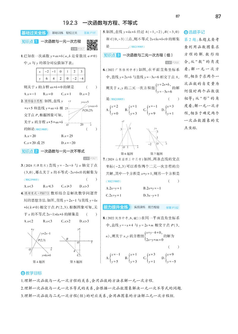 2025《5.3同步练习&bull;全练去答案》数学八下(人教)_1、初中学习资料_24秋试卷_2025版《53&bull;初中同步》上册全科_53初中同步下册25春_2025《5.3同步练习&bull;全练》数学8&9下(人教)讲评