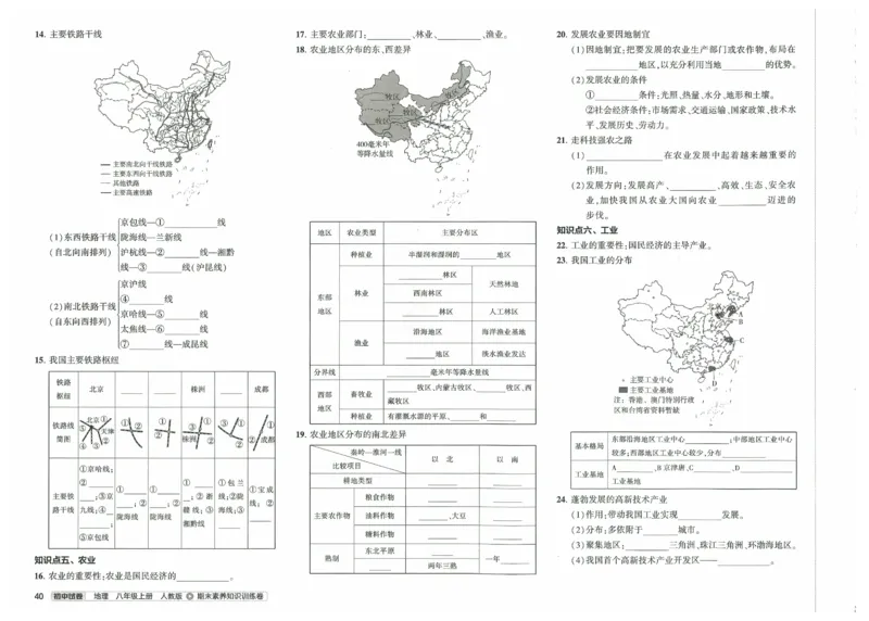 2025《53初中试卷》地理8上(人教版)_1、初中学习资料_24秋试卷_202553系列初中789年级上册《53初中试卷》大全套_2025《53初中试卷》8年级上册八科
