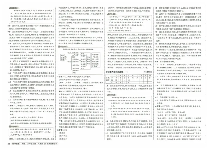 2025《53初中试卷》地理8上(人教版)_1、初中学习资料_24秋试卷_202553系列初中789年级上册《53初中试卷》大全套_2025《53初中试卷》8年级上册八科