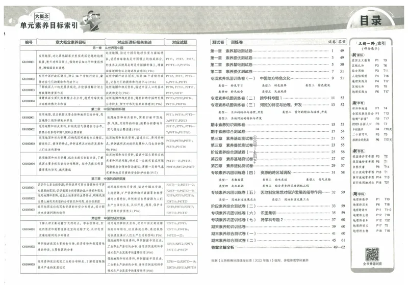 2025《53初中试卷》地理8上(人教版)_1、初中学习资料_24秋试卷_202553系列初中789年级上册《53初中试卷》大全套_2025《53初中试卷》8年级上册八科
