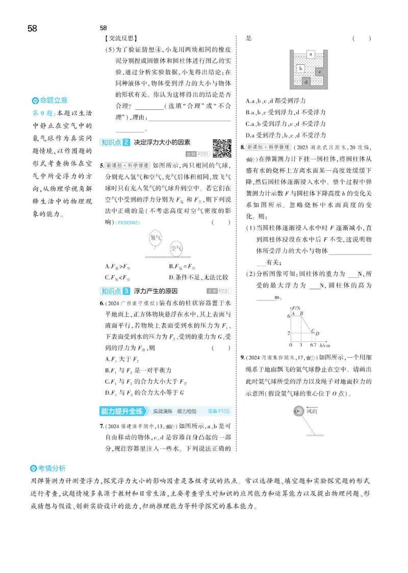 2025《5.3同步练习&bull;全练讲评去答案》物理八下(人教)_1、初中学习资料_24秋试卷_2025版《53&bull;初中同步》上册全科_53初中同步下册25春_2025《5.3同步练习&bull;同步全练讲评》物理下册