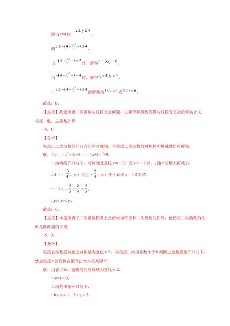 22.29二次函数与一元二次方程（基础篇）（人教版）_1、初中学习资料_4-2、数学_4-2-5、初三数学上册_人教数学九年级上课时练习（243份）_同步练习（第2套含答案）（共36份）