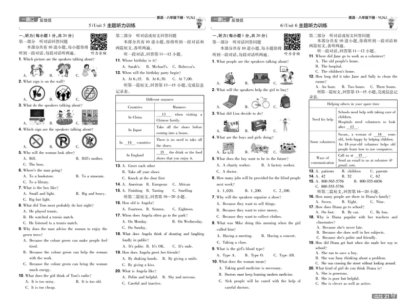 2025版一遍过英语译林版8年级下册单元卷+听力卷_1、初中学习资料_24秋试卷_2025春季初中《一遍过》下册_2025版一遍过英语译林版_2025版一遍过英语译林版8年级下册