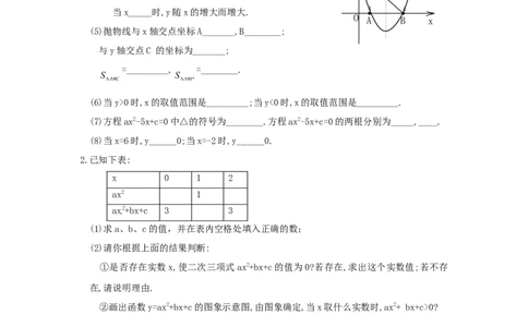 22.2第2课时二次函数y=ax2+bx+c（a&ne;0）中的不等关系_1、初中学习资料_4-2、数学_4-2-5、初三数学上册_人教数学九年级上课时练习（243份）_同步练习（第4套含答案）（共59份）