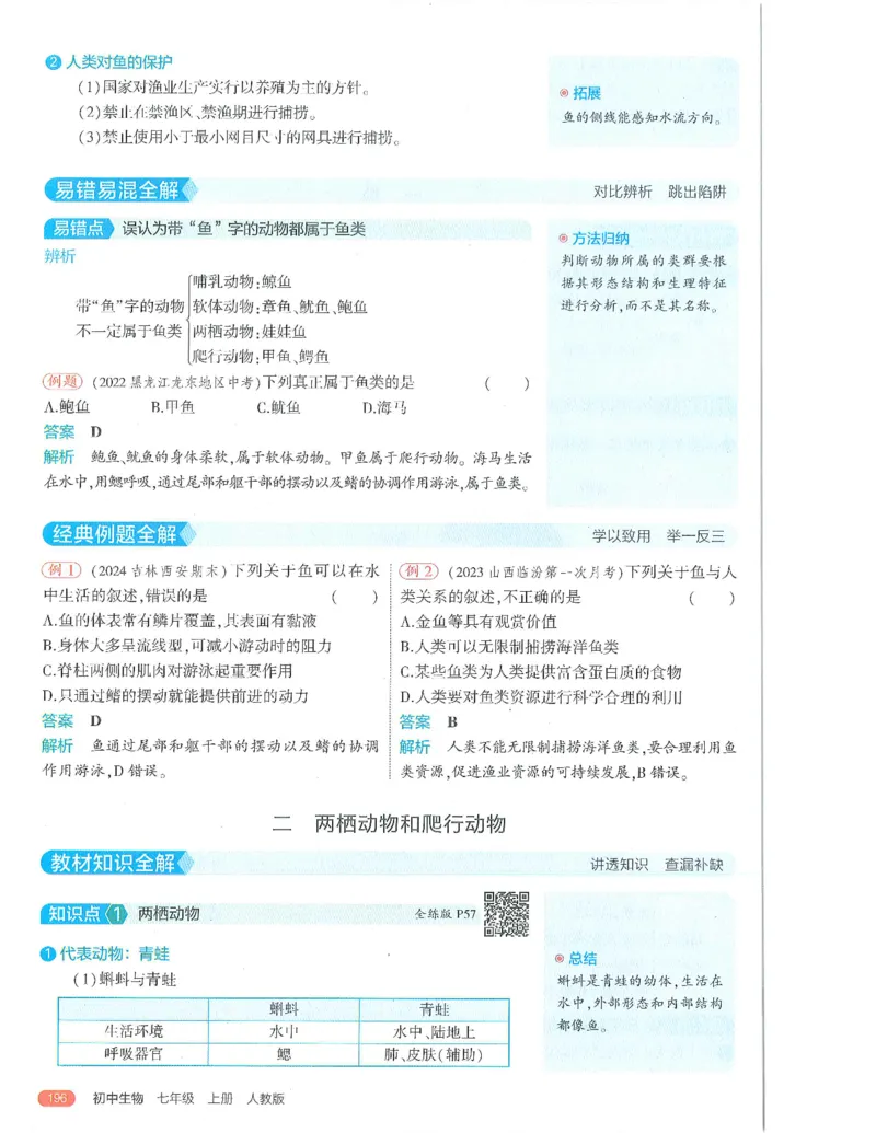53-初中同步-7上-生物人教版全解版_1、初中学习资料_24秋试卷_2025版《53&bull;初中同步》上册全科