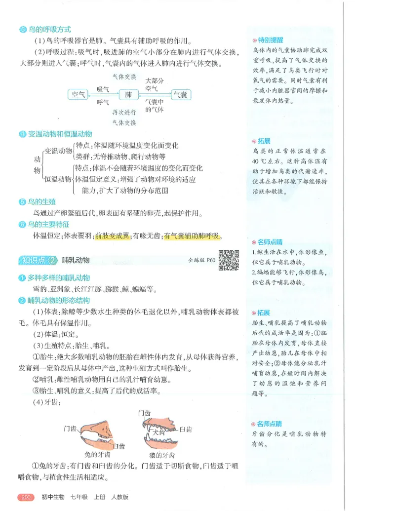 53-初中同步-7上-生物人教版全解版_1、初中学习资料_24秋试卷_2025版《53&bull;初中同步》上册全科