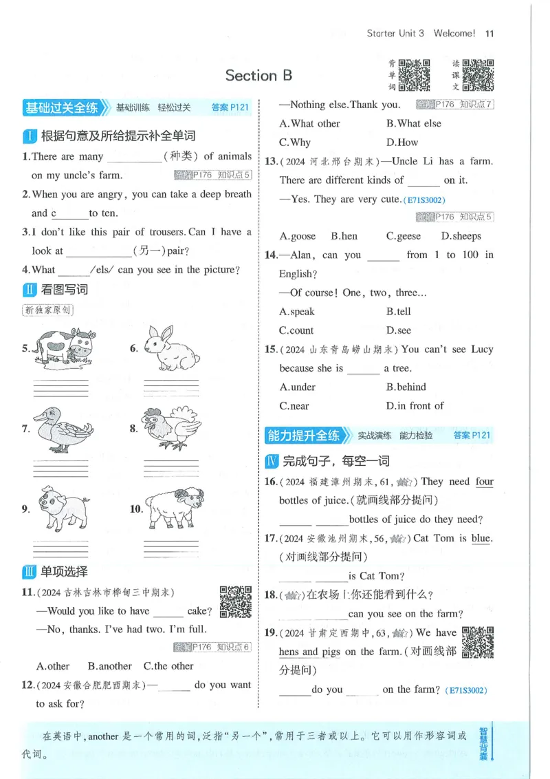 53-初中同步-7上-英语人教版全练版_1、初中学习资料_24秋试卷_2025版《53&bull;初中同步》上册全科