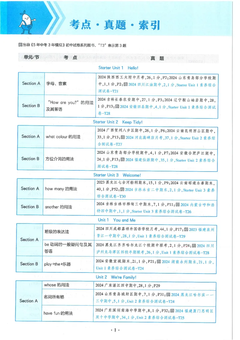 53-初中同步-7上-英语人教版全练版_1、初中学习资料_24秋试卷_2025版《53&bull;初中同步》上册全科