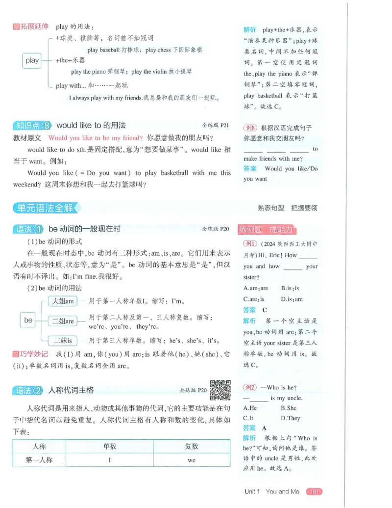 53-初中同步-7上-英语人教版全解版_1、初中学习资料_24秋试卷_2025版《53&bull;初中同步》上册全科