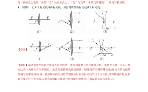 5.1透镜（解析版）_1、初中学习资料_4-4、物理_4-4-3、初二物理上册_2023更新_5人教物理试卷8上同步练习新_5.1透镜-2021-2022学年八年级物理上册课后分层拔高训练（人教版）(30858457)