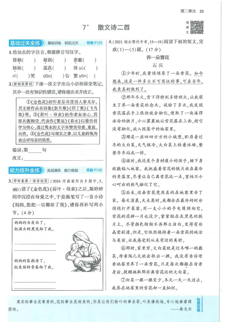 53-初中同步-7上-语文人教版全练版_1、初中学习资料_24秋试卷_2025版《53&bull;初中同步》上册全科