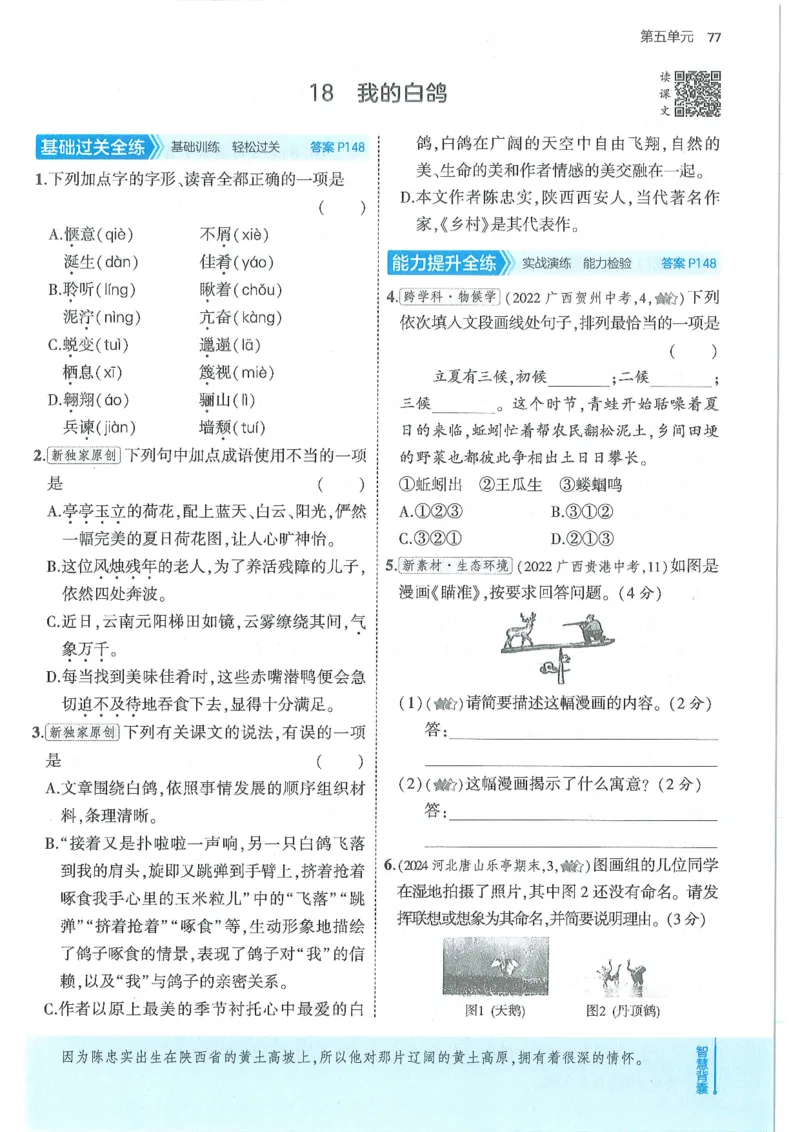 53-初中同步-7上-语文人教版全练版_1、初中学习资料_24秋试卷_2025版《53&bull;初中同步》上册全科