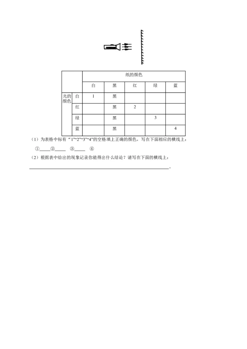 4.5光的色散（原卷版）_1、初中学习资料_4-4、物理_4-4-3、初二物理上册_2023更新_5人教物理试卷8上同步练习新