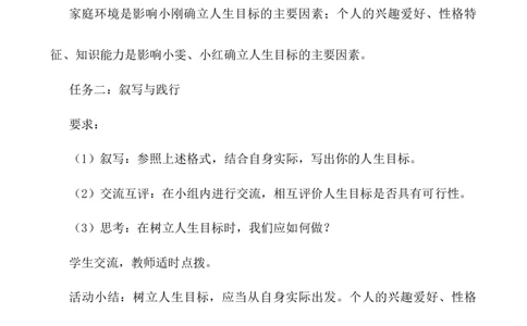 4.11.2树立正确的人生目标_1、初中学习资料_2024秋改版_七上最新版道德课件_教案