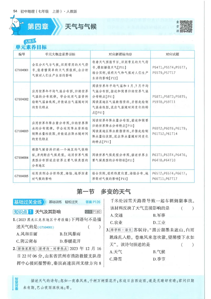 53-初中同步-7上-地理人教版全练版_1、初中学习资料_24秋试卷_2025版《53&bull;初中同步》上册全科