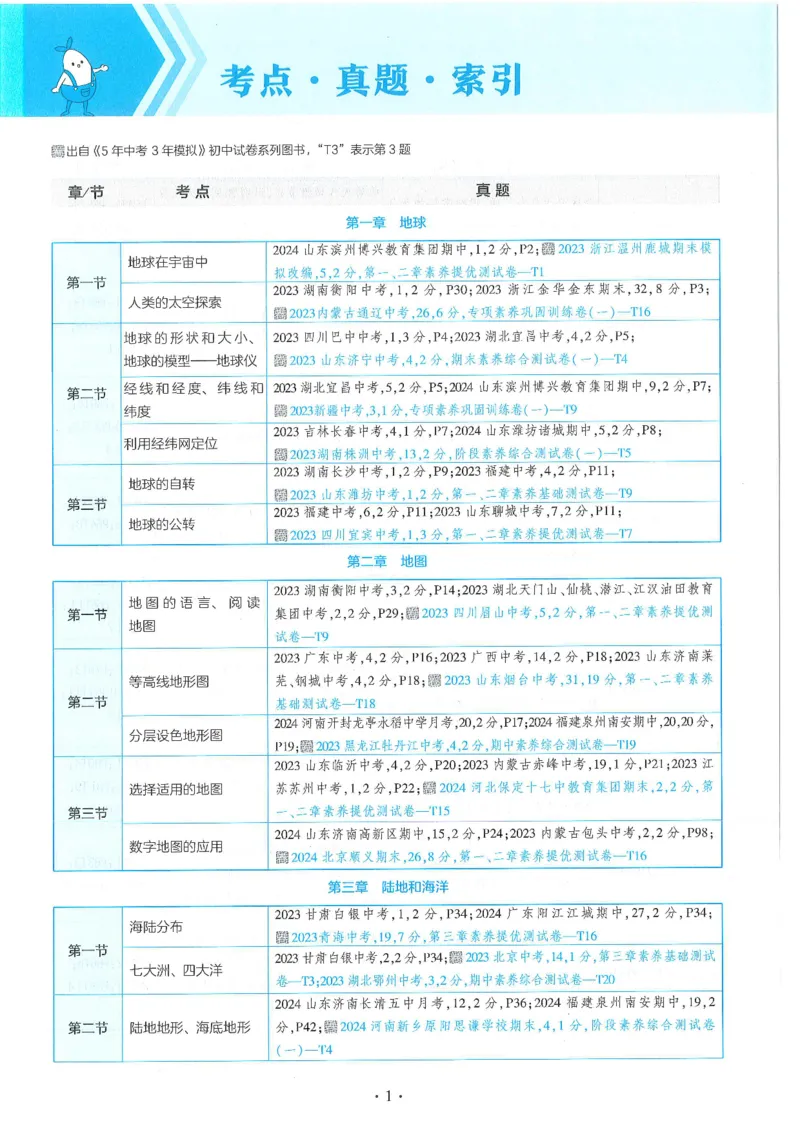 53-初中同步-7上-地理人教版全练版_1、初中学习资料_24秋试卷_2025版《53&bull;初中同步》上册全科