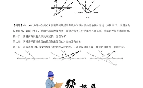 4.3平面镜成像-2020-2021学年八年级物理上册同步课堂帮帮帮（人教版）(15144508)_1、初中学习资料_4-4、物理_4-4-3、初二物理上册_2023更新_八年级物理上册同步课堂练习帮帮帮（精品推荐）