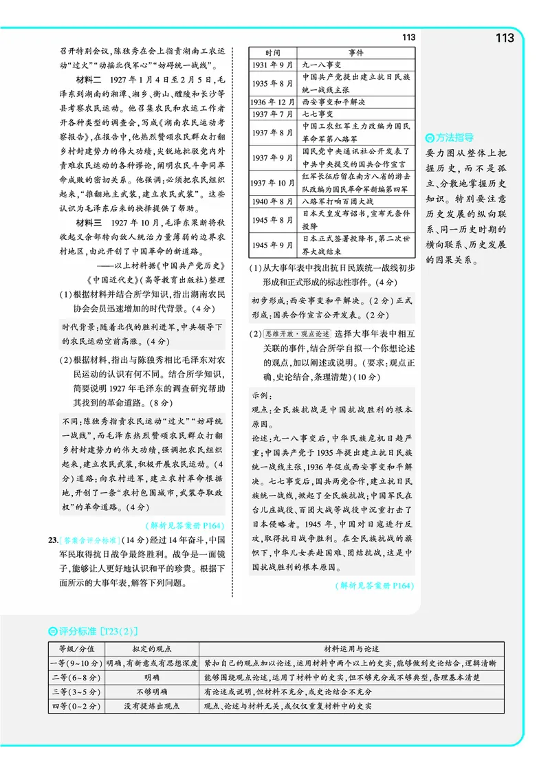 53-初中同步-8上-历史人教版全练版教师用书_1、初中学习资料_24秋试卷_2025版《53&bull;初中同步》上册全科