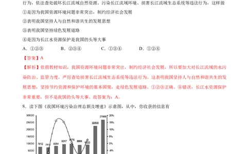 6.1正视发展挑战-2021-2022学年九年级道德与法治上册随堂练（部编版）（解析版）_1、初中学习资料_4-9、政治_4-9-5、初三道法上册_1.道法9上同步练习（32份）