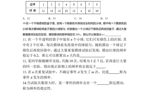 6.2第1课时抛图钉试验2_1、初中学习资料_4-2、数学_北师大版_北师大版初中数学7下_2022春七数下(BS)--各阶段精品试题_同步练习