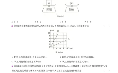 6.2密度－八年级物理上册新视角培优集训（人教版）_1、初中学习资料_4-4、物理_4-4-3、初二物理上册_人教版物理八年级上课时练习（104份）_课时练习第3套26