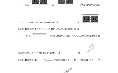 StarterUnits1-3单元达标测试卷_1、初中学习资料_4-3、英语_4-3-1、初一英语上册_人教英语七年级上单元试卷（092份）_新增单元试卷_StarterUnits1－3过关测试