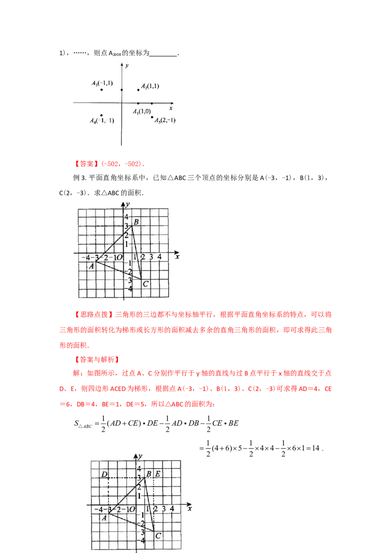 7.1平面直角坐标系（能力提升）-2020-2021学年七年级数学下册要点突破与同步训练（人教版）(27154909)_1、初中学习资料_4-2、数学_4-2-2、初一数学下册_数学7下同步练习第5套原卷版+解析版