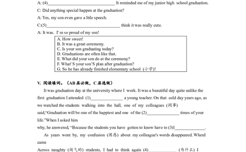 Unit14SectionB(3a-self-check)分层练习设计_1、初中学习资料_4-3、英语_4-3-5、初三英语全册_人教英语九年级全册课时练习（070份）